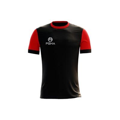 Koszulka piłkarska dla dzieci PEHA Winner czarno-czerwona