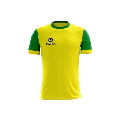 Koszulka piłkarska dla dzieci PEHA Winner żółto-zielona