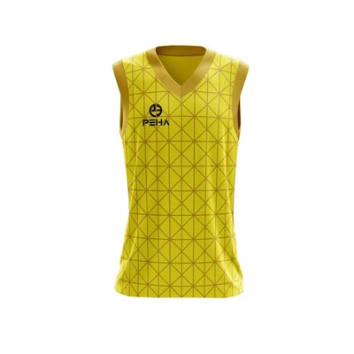 Koszulka siatkarska damska dla dzieci PEHA Cosmo żółta