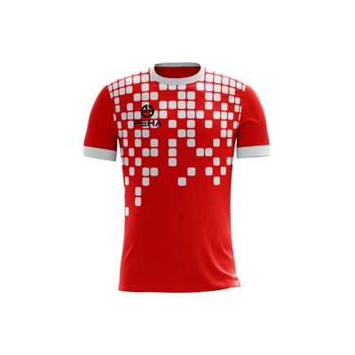 Koszulka siatkarska dla dzieci PEHA Pixel czerwono-biała