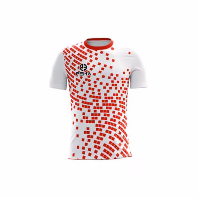Koszulka siatkarska dziecięca PEHA Galaxy biało-czerwona