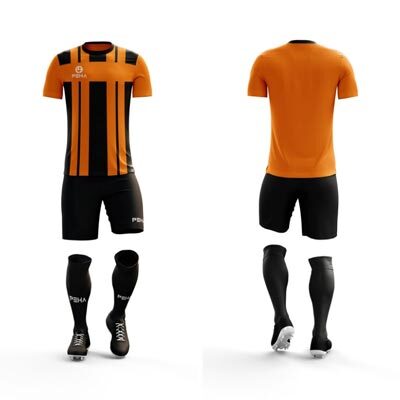Strój piłkarski dla dzieci PEHA Torino pomarańczowo-czarny