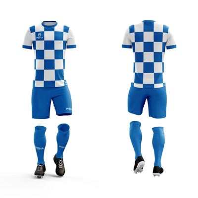Strój piłkarski PEHA Croatia 2 biało-niebieski