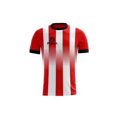 Koszulka piłkarska PEHA Alfa biało-czerwona