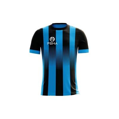 Koszulka piłkarska PEHA Alfa turkusowo-czarna