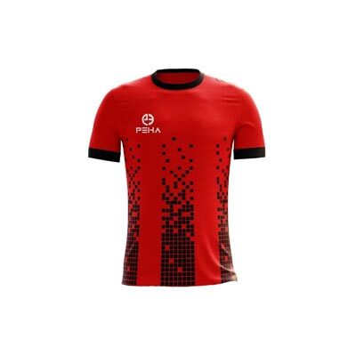 Koszulka piłkarska PEHA Bravo czerwono-czarna