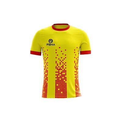 Koszulka piłkarska PEHA Bravo żółto-czerwona