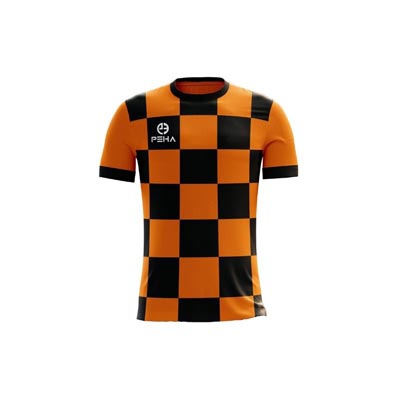 Koszulka piłkarska PEHA Croatia 2 czarno-pomarańczowa