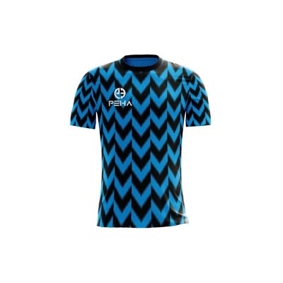 Koszulka piłkarska PEHA Vigo czarno-turkusowa