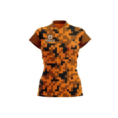 Koszulka siatkarska damska PEHA Army pomarańczowa