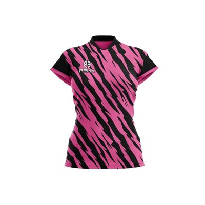 Koszulka siatkarska damska PEHA Sampa czarno-różowa