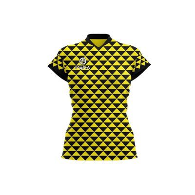 Koszulka siatkarska damska PEHA Vertis czarno-żółta