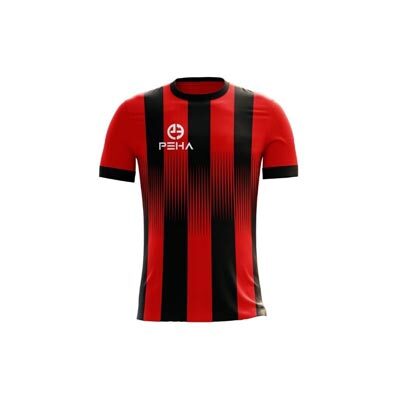 Koszulka piłkarska dla dzieci PEHA Alfa czerwono-czarna
