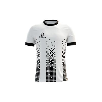 Koszulka piłkarska dla dzieci PEHA Bravo biało-czarna