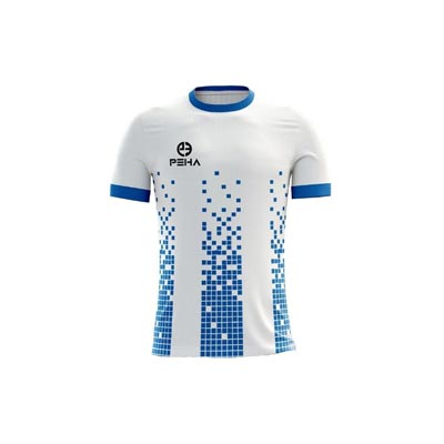 Koszulka piłkarska dla dzieci PEHA Bravo biało-niebieska