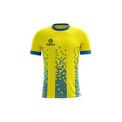 Koszulka piłkarska dla dzieci PEHA Bravo żółto-niebieska