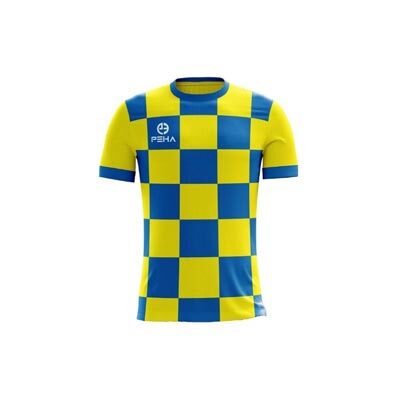 Koszulka piłkarska dla dzieci PEHA Croatia 2 żółto-niebieska