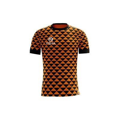 Koszulka piłkarska dla dzieci PEHA Vertis czarno-pomarańczowa