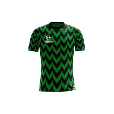 Koszulka piłkarska dla dzieci PEHA Vigo czarno-zielona