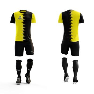 Strój piłkarski PEHA Combi żółto-czarny