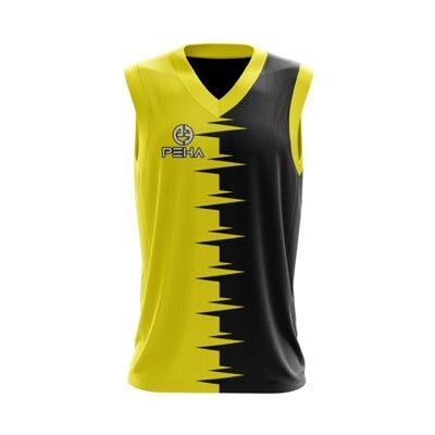 Koszulka koszykarska PEHA Combi żółto-czarna