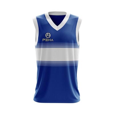 Koszulka koszykarska PEHA Luca niebiesko-biała
