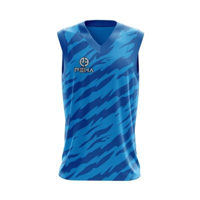 Koszulka koszykarska PEHA Tiger niebieska
