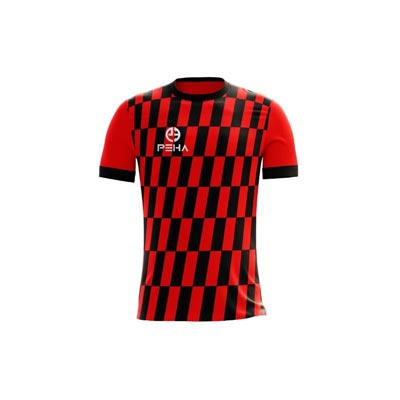 Koszulka piłkarska PEHA Dalco czerwono-czarna
