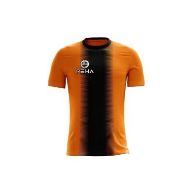 Koszulka piłkarska PEHA Delta pomarańczowo-czarna