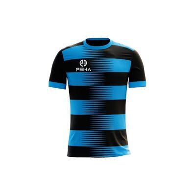 Koszulka piłkarska PEHA Ezro czarno-turkusowa