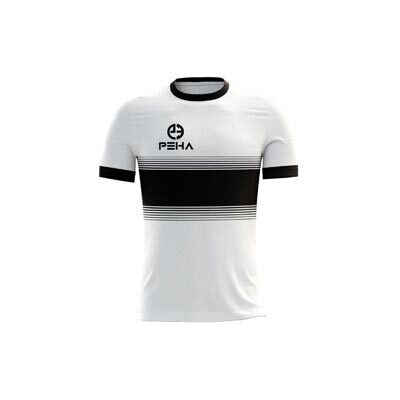 Koszulka piłkarska PEHA Luca biało-czarna