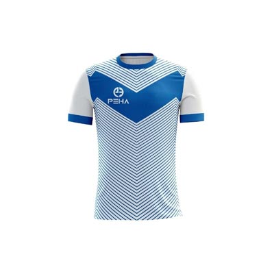 Koszulka piłkarska PEHA Lugo biało-niebieska