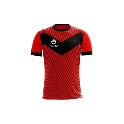 Koszulka piłkarska PEHA Lugo czerwono-czarna