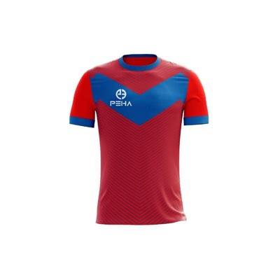 Koszulka piłkarska PEHA Lugo czerwono-niebieska