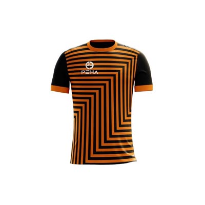 Koszulka piłkarska PEHA Orion czarno-pomarańczowa