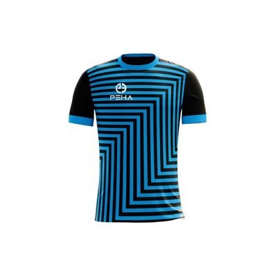 Koszulka piłkarska PEHA Orion czarno-turkusowa
