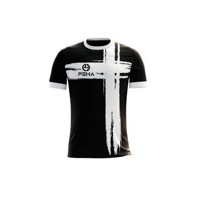 Koszulka piłkarska PEHA Ultra czarno-biała
