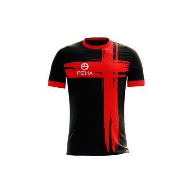 Koszulka piłkarska PEHA Ultra czarno-czerwona