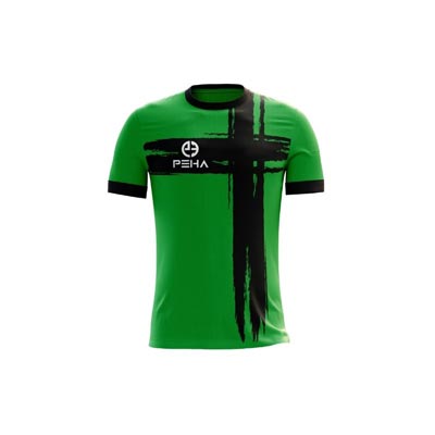 Koszulka piłkarska PEHA Ultra zielono-czarna