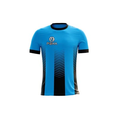 Koszulka piłkarska PEHA Vero turkusowo-czarna