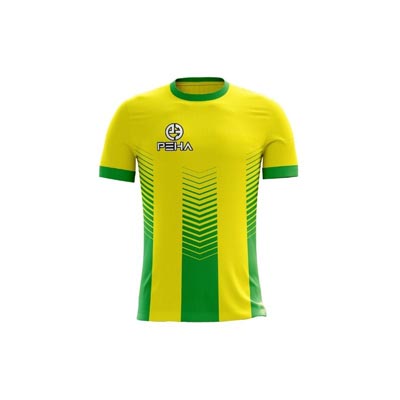Koszulka piłkarska PEHA Vero żółto-zielona
