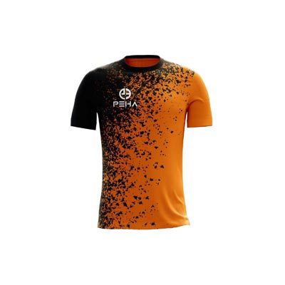Koszulka siatkarska PEHA Shadow czarno-pomarańczowa
