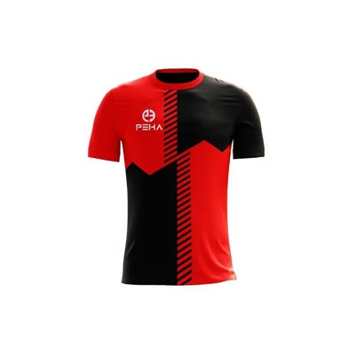Koszulka piłkarska dla dzieci PEHA Avena czerwono-czarna
