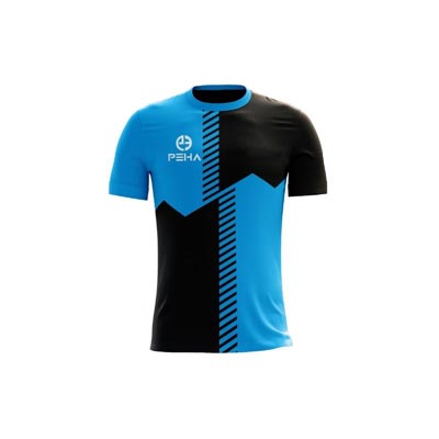 Koszulka piłkarska dla dzieci PEHA Avena turkusowo-czarna