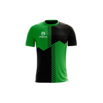 Koszulka piłkarska dla dzieci PEHA Avena zielono-czarna