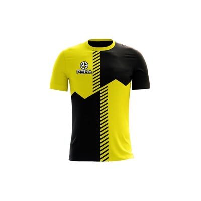 Koszulka piłkarska dla dzieci PEHA Avena żółto-czarna