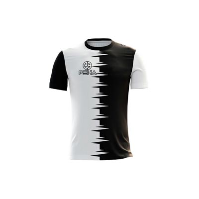 Koszulka piłkarska dla dzieci PEHA Combi biało-czarna