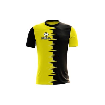 Koszulka piłkarska dla dzieci PEHA Combi żółto-czarna