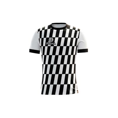 Koszulka piłkarska dla dzieci PEHA Dalco biało-czarna