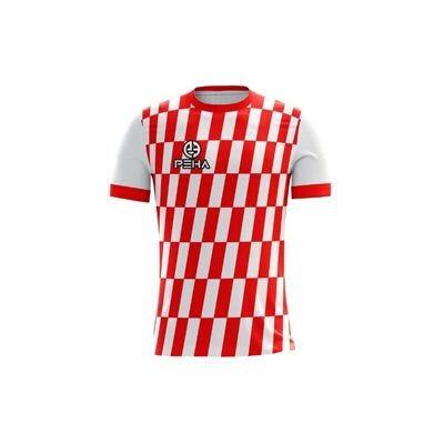 Koszulka piłkarska dla dzieci PEHA Dalco biało-czerwona
